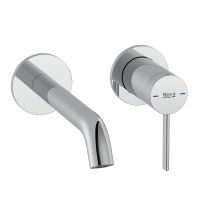 Built-in single lever Basin Mixer (available finishing’s: chrome, matt black, titanium black and shiny rose gold)