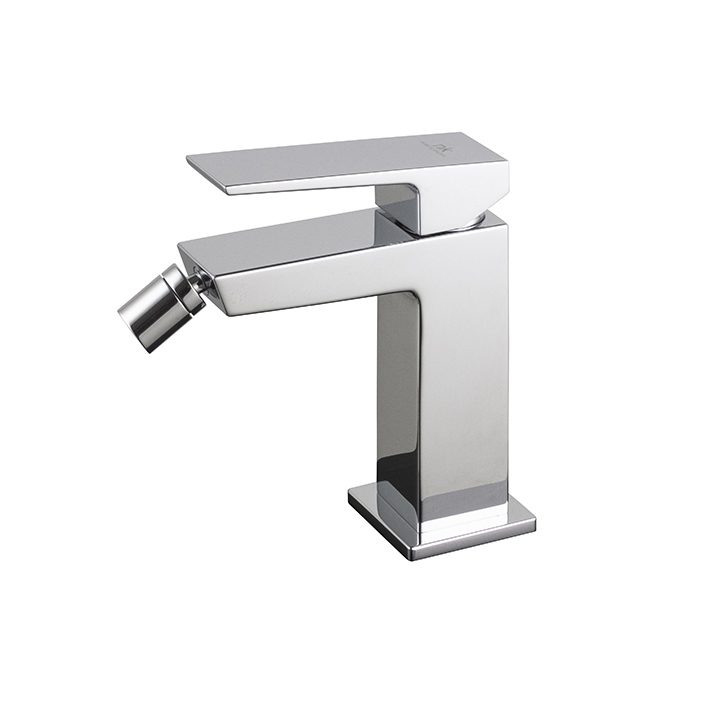 SQUARE SING LEV BIDET MIX CHR WITH WASTE