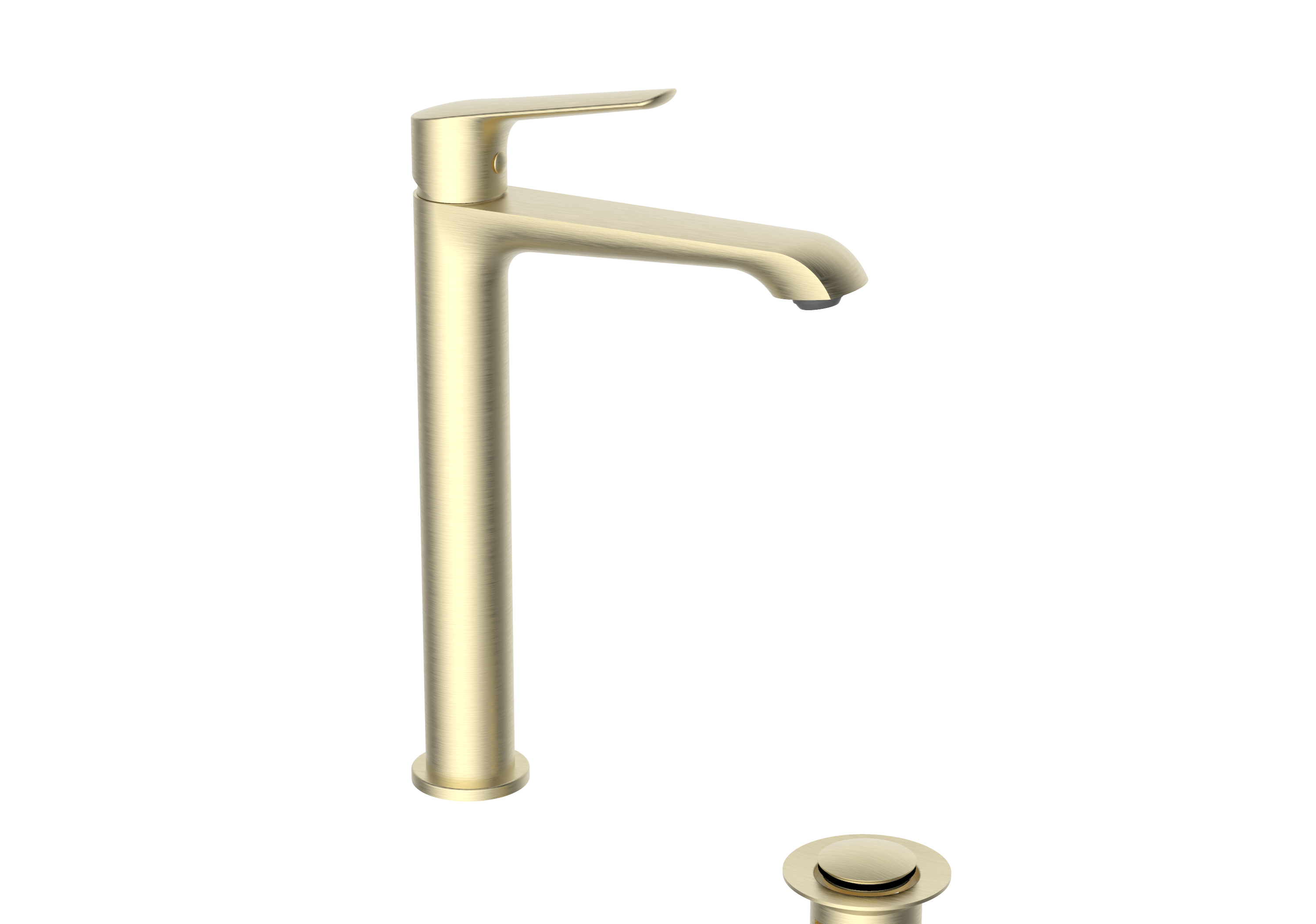 Hanna Tall Basin Mono – Brushed Brass