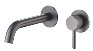 Kyloe Wall Mounted Basin Mixer – Gunmetal Grey