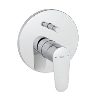 Built-in single lever bath-shower mixer