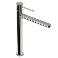 Deck-mounted single lever high neck basin mixer (available finishings: Chrome, Shiny Black, Cobalt Blue, Honey Yellow, Mint Green and Glossy White)