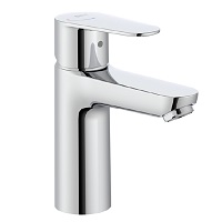 Deck-mounted single lever M basin mixer