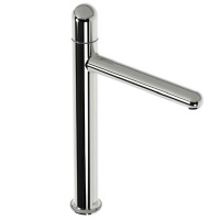 Deck-mounted single lever high neck basin mixer (available finishings: Chrome, Shiny Black, Cobalt Blue, Honey Yellow, Mint Green and Glossy White)