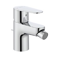 Deck-mounted single lever bidet mixer