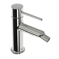 Deck-mounted single lever bidet mixer (available finishings: Chrome and Shiny Black)