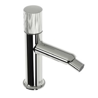 Deck-mounted single lever bidet mixer (available finishings: Chrome and Shiny Black)