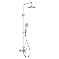2-way single lever shower column with accessories (Shower head)