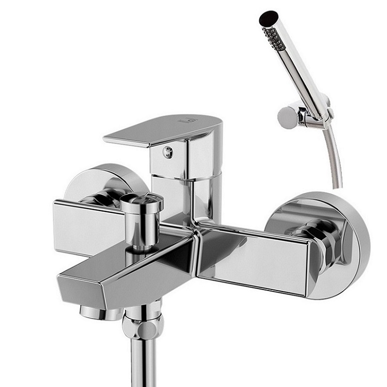 Bath and shower group for wall mounting. / Grifo monomando baño-ducha  para certificacion BREEAM