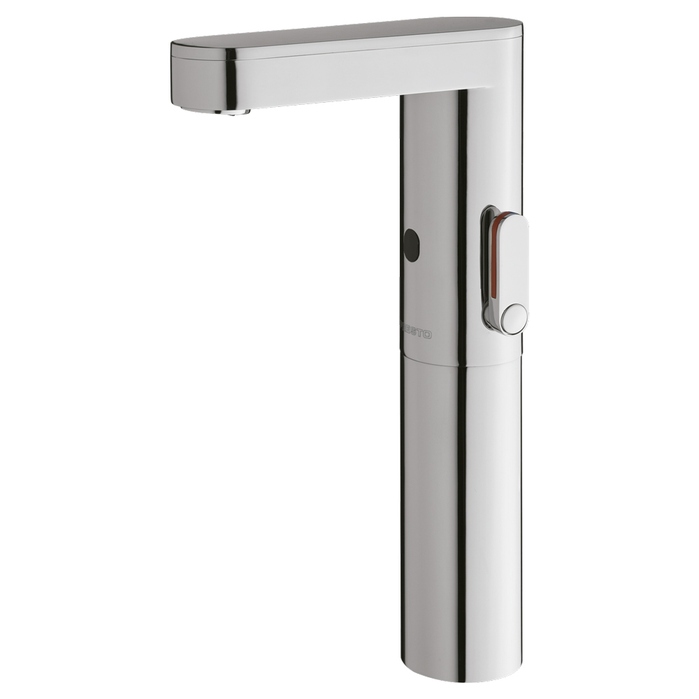 Deck-mounted mixer sensor tap with extension / Grifo electronico Sensia con celula de detencion por sensor para lavabo de un agua,fijacion sobre repisa.