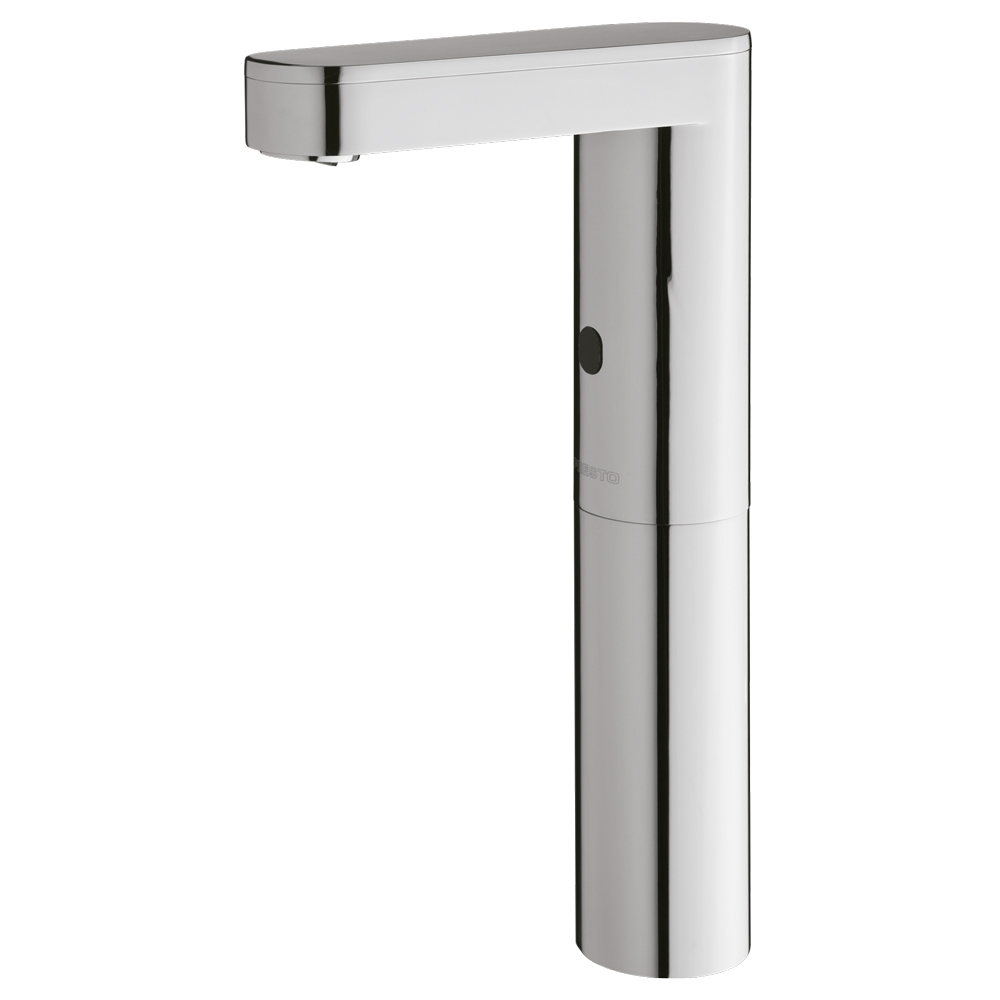 Single deck-mounted sensor tap with extension / Grifo electronico Sensia con celula de detencion por sensor para lavabo de un agua,fijacion sobre repisa.
