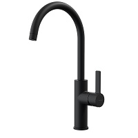Single-lever sink mixer with aerator, swivel spout and flexible hoses 3/8″ >350mm.
