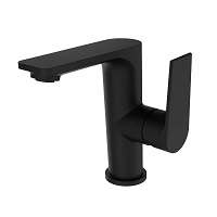 Single-lever basin mixer with aerator and flexible hoses 3/8″ >350mm.