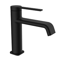 Single-lever basin mixer with aerator and flexible hoses 3/8″ >350mm.