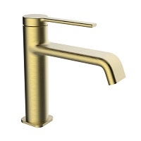 Single-lever basin mixer with aerator and flexible hoses 3/8″ >350mm.