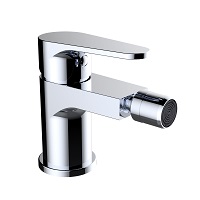 Single-lever bidet mixer with swivel aerator and flexible hoses 3/8″ >350mm.