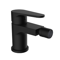 Single-lever bidet mixer with swivel aerator and flexible hoses 3/8″ >350mm.