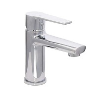 Single-lever basin mixer with aerator and flexible hoses 3/8″ >350mm.
