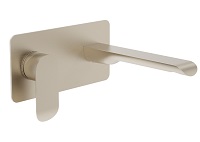 Scope Wall Mounted Basin Mixer Brushed Nickel