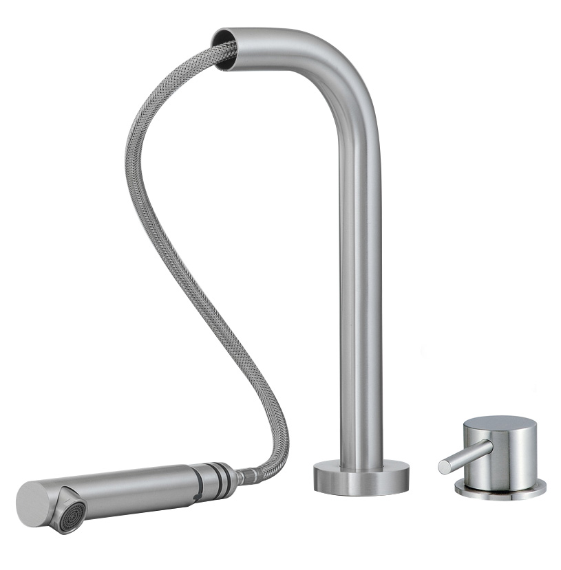 Sink mixer with extractable hand-shower