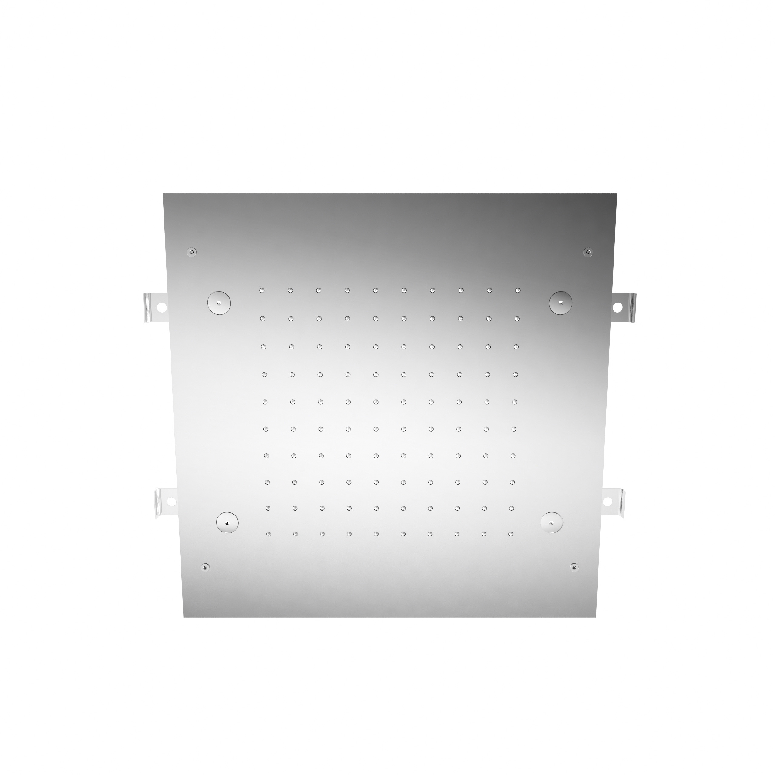 Concealed showerhead with rain and mist