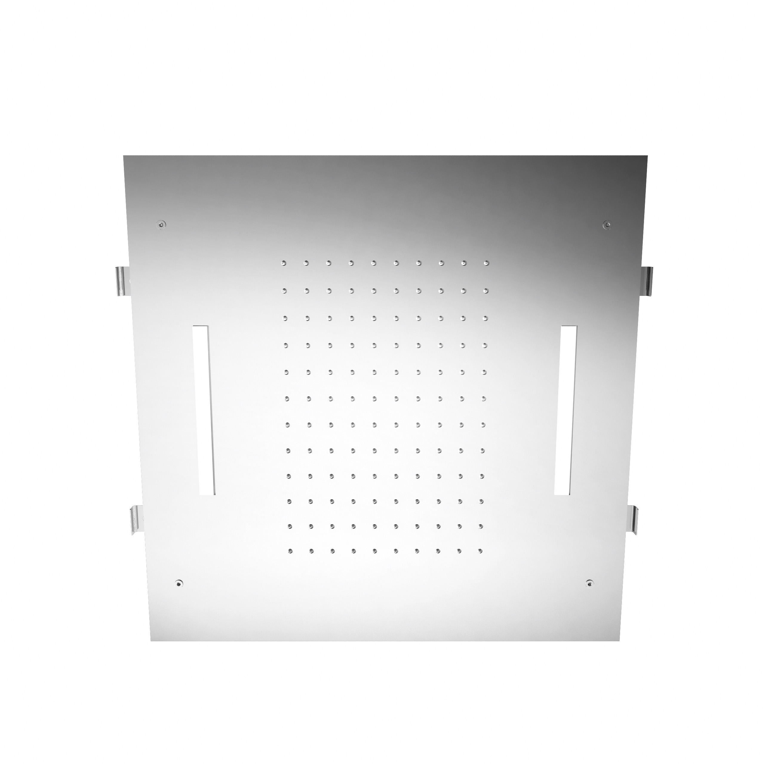 Concealed showerhead with rain and chromotherapy