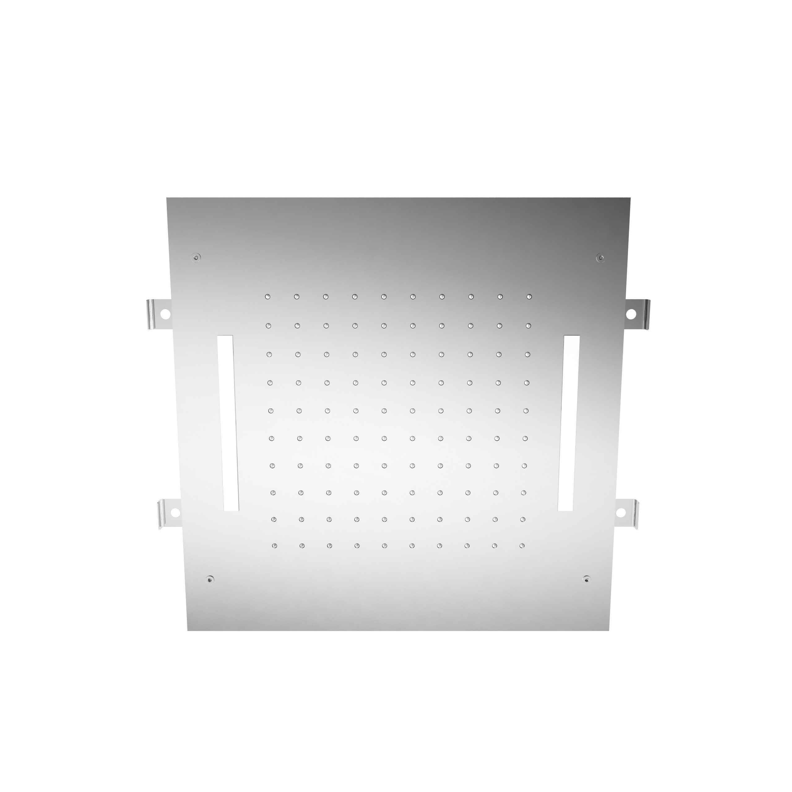 Concealed showerhead with rain and chromotherapy