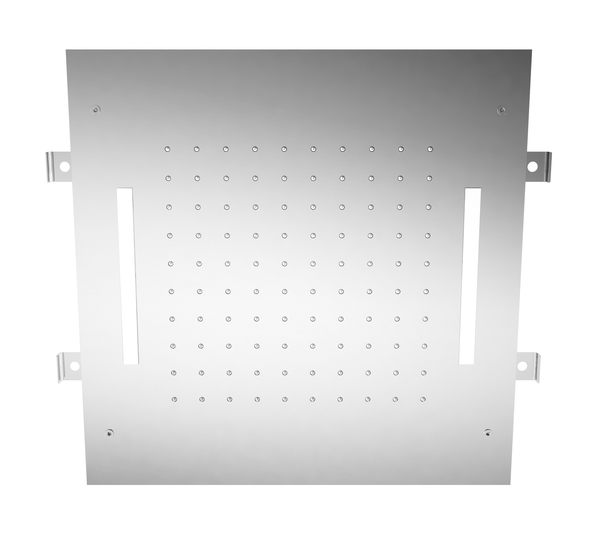 Concealed showerhead with rain and chromotherapy