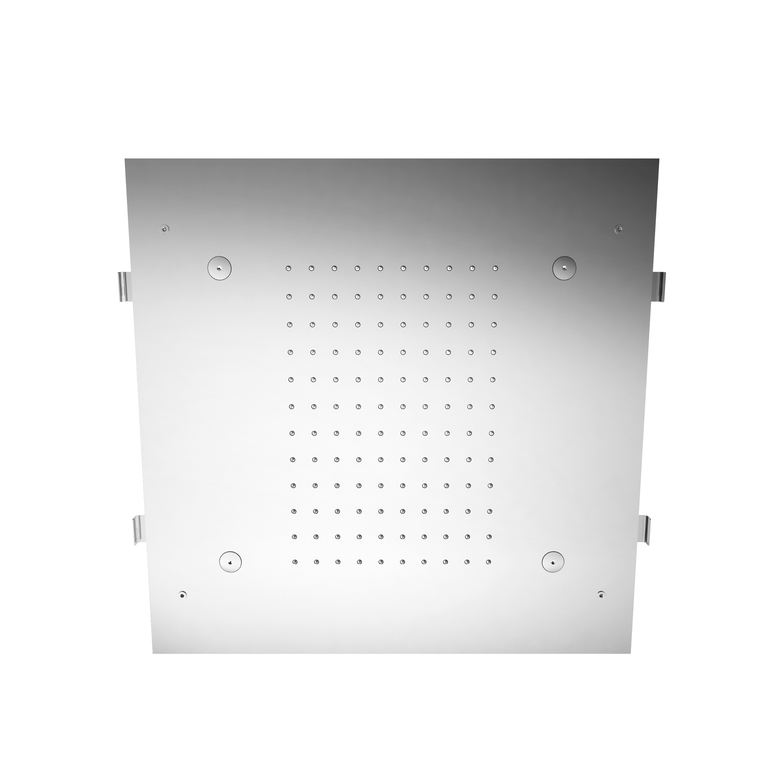 Concealed showerhead with rain and mist