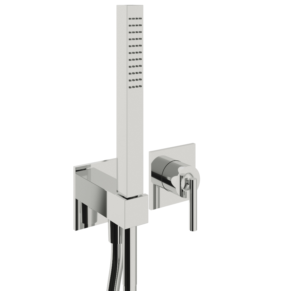 Concealed shower mixer with hand-shower
