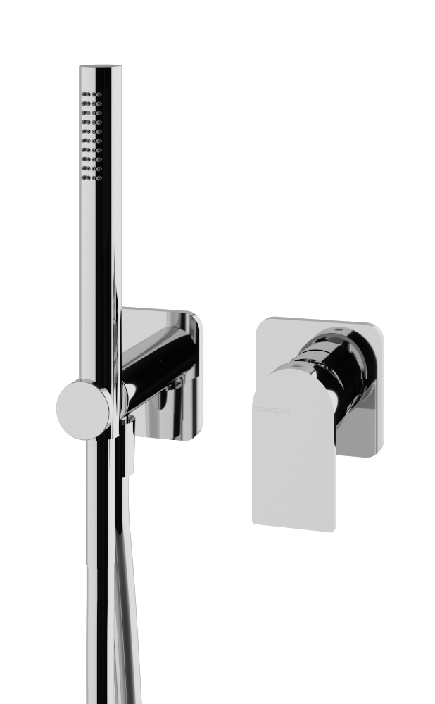 Concealed shower mixer with hand-shower