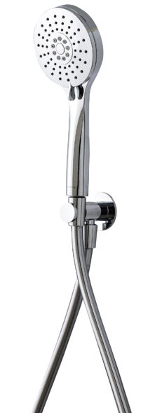 Hook, flexible and hand shower kit