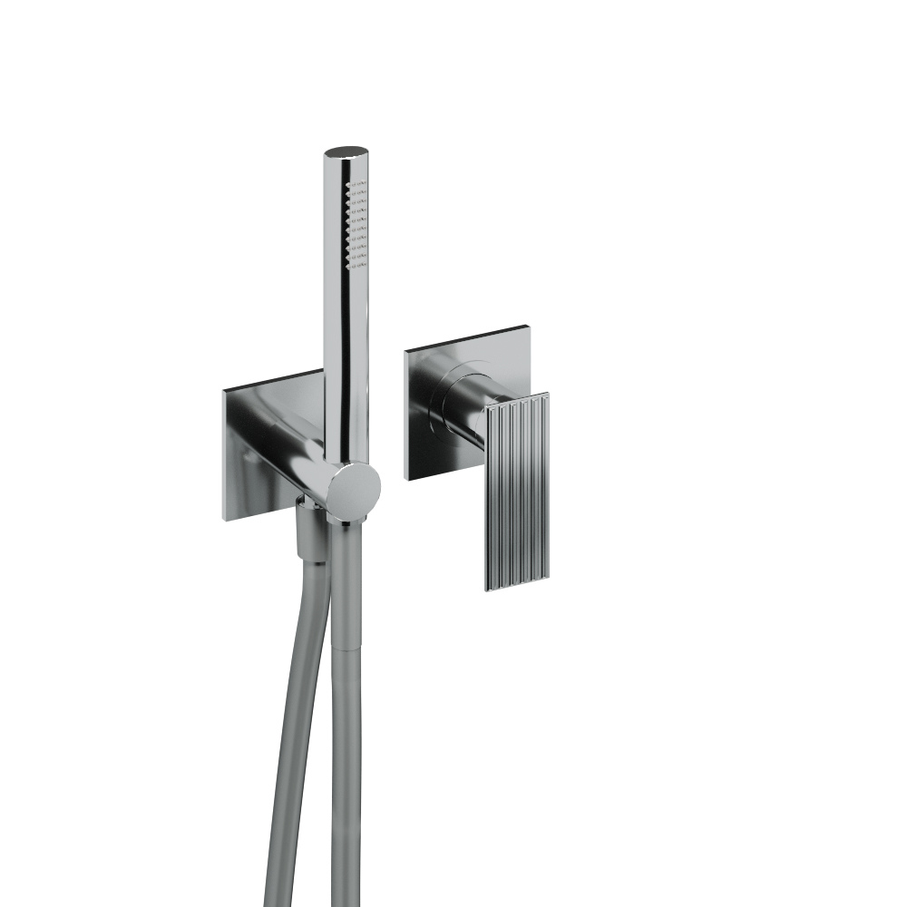Concealed shower mixer with hand-shower