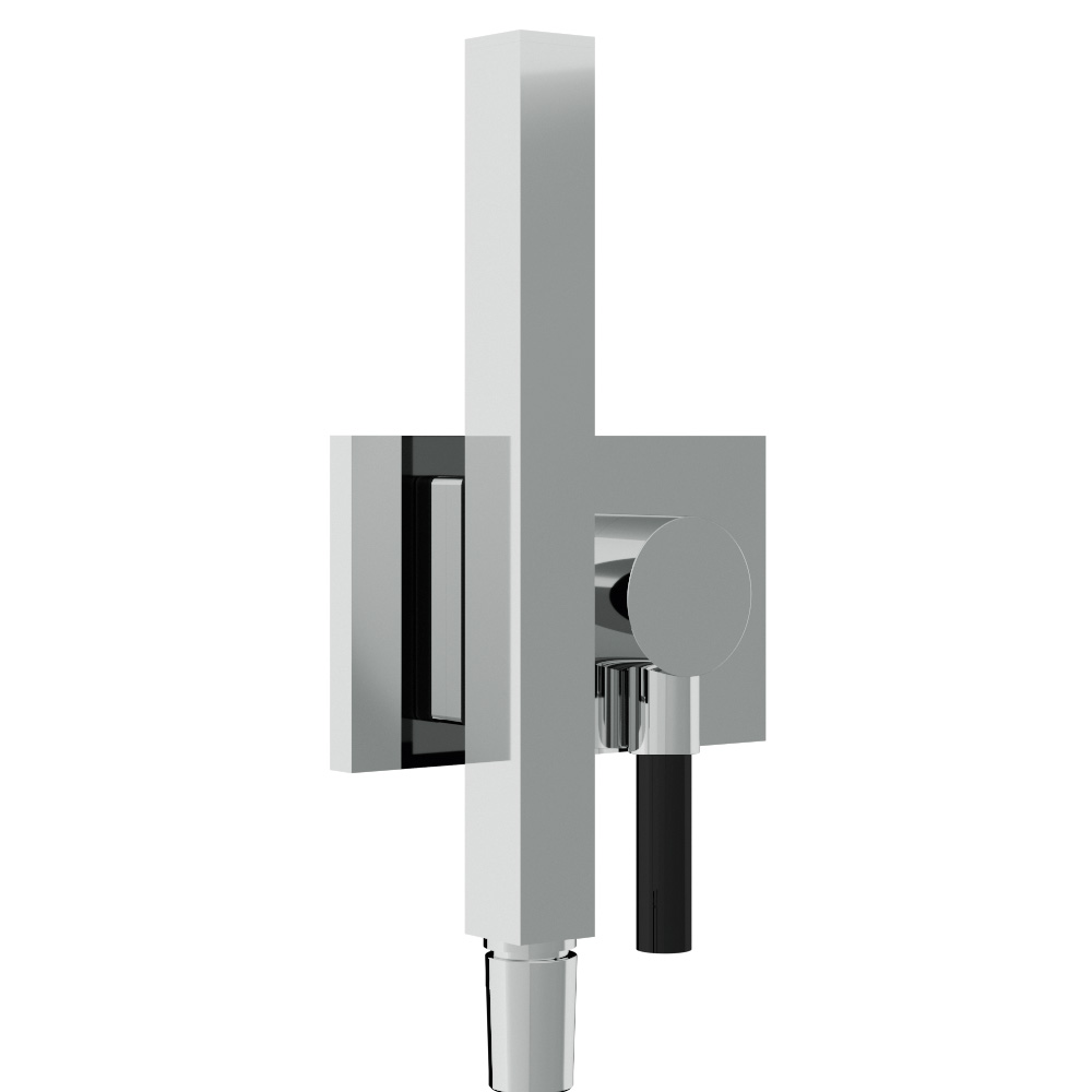 Hook, flexible and hand shower with magnet fixing