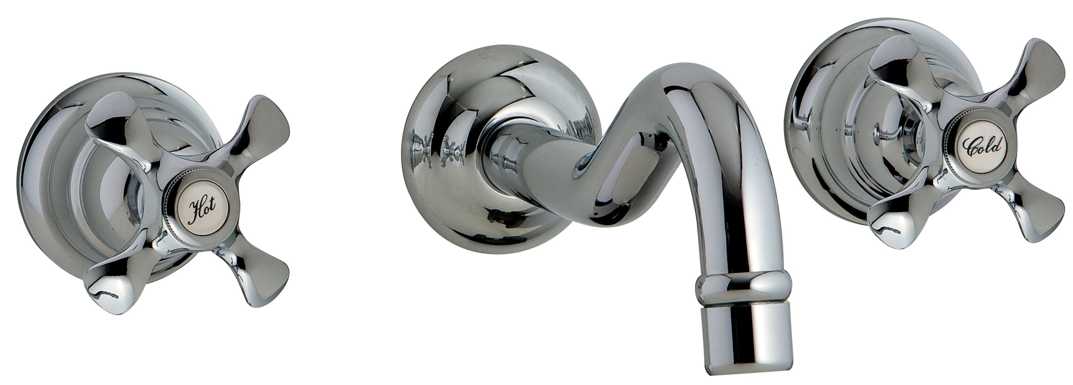 Wall mounted 3 hole washbasin 210