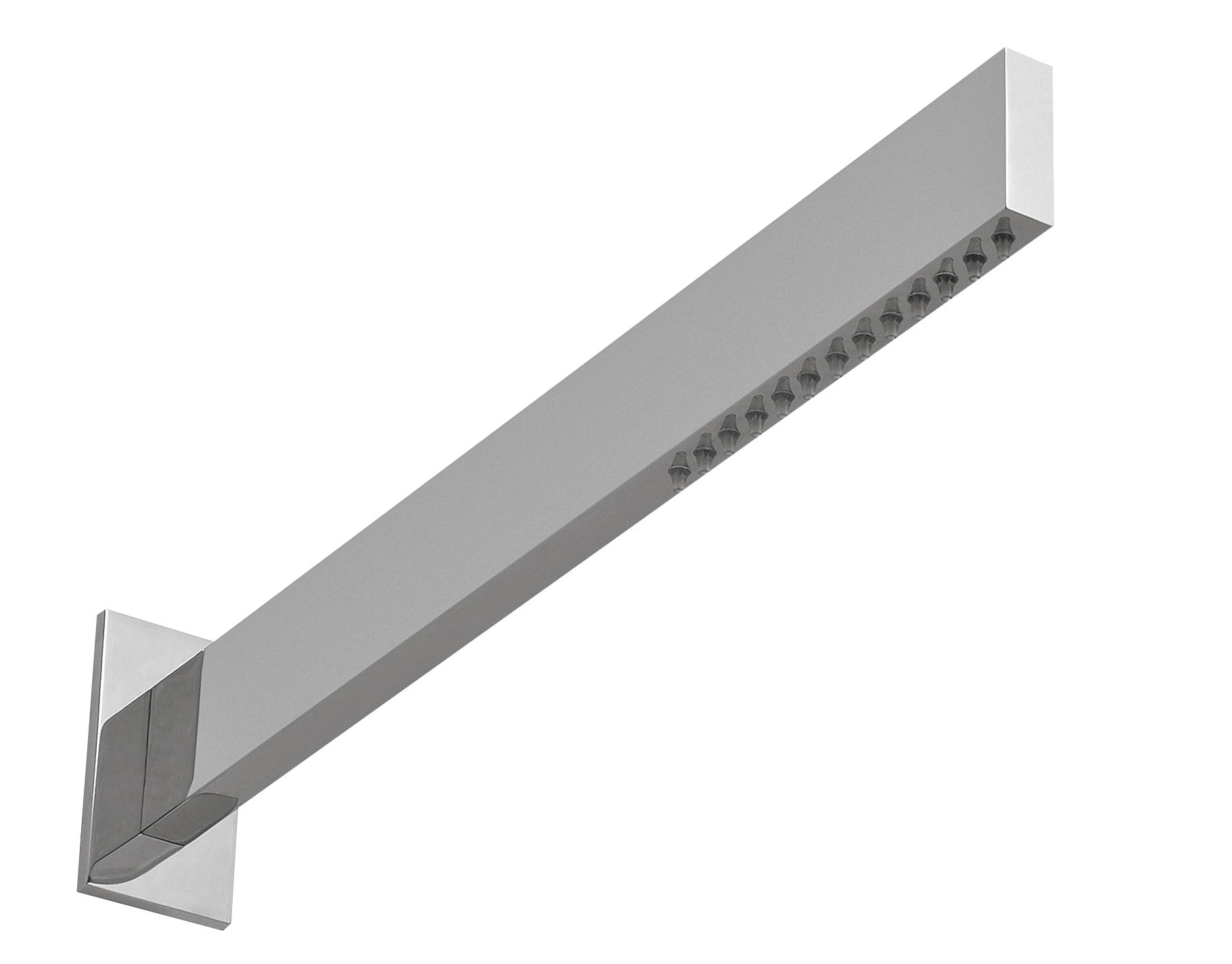 Shower-head element with silicon 0zzle anti-limescale