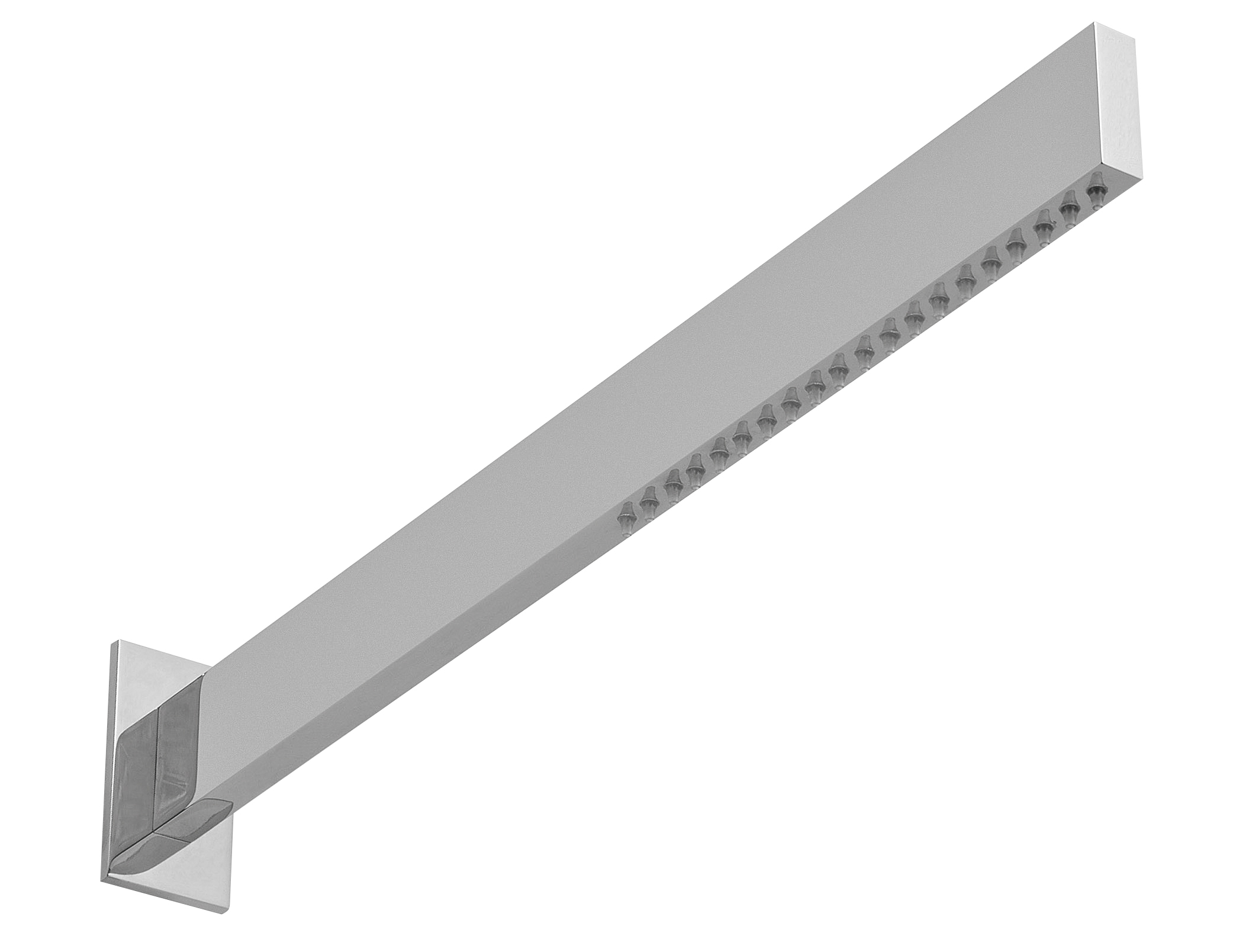 Shower-head element with silicon 0zzle anti-limescale