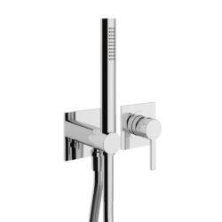 Concealed shower mixer with hand-shower
