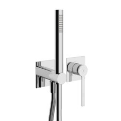 Concealed shower mixer with hand-shower
