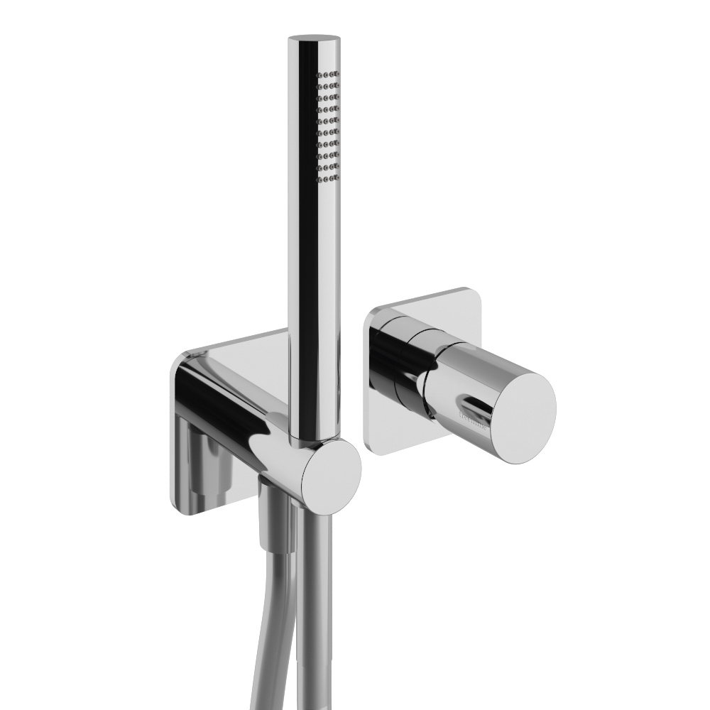 Concealed shower mixer with hand-shower