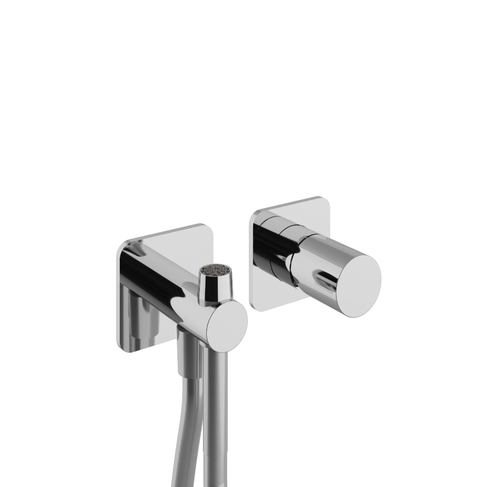 Concealed mixer with wc hand shower