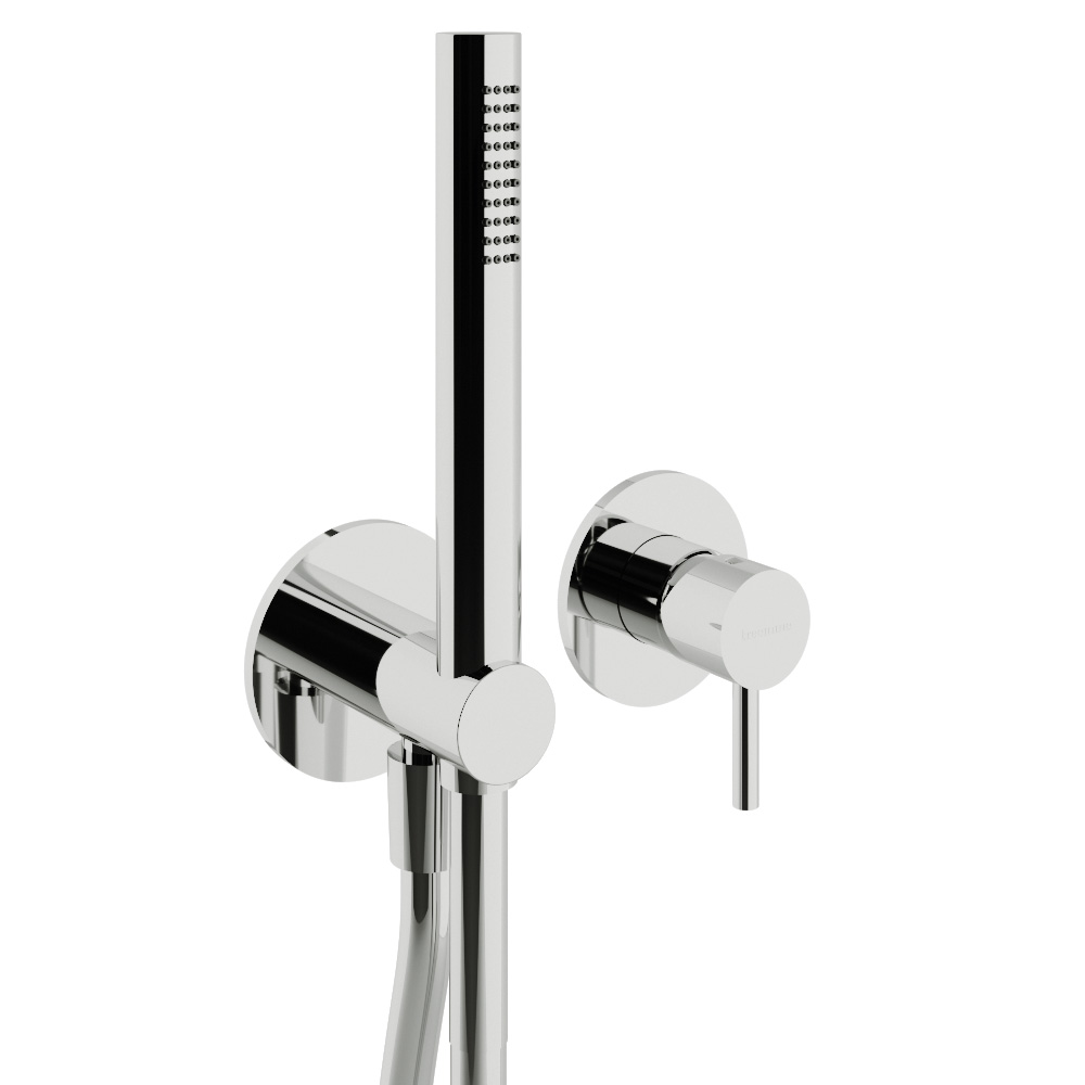Concealed shower mixer with hand-shower
