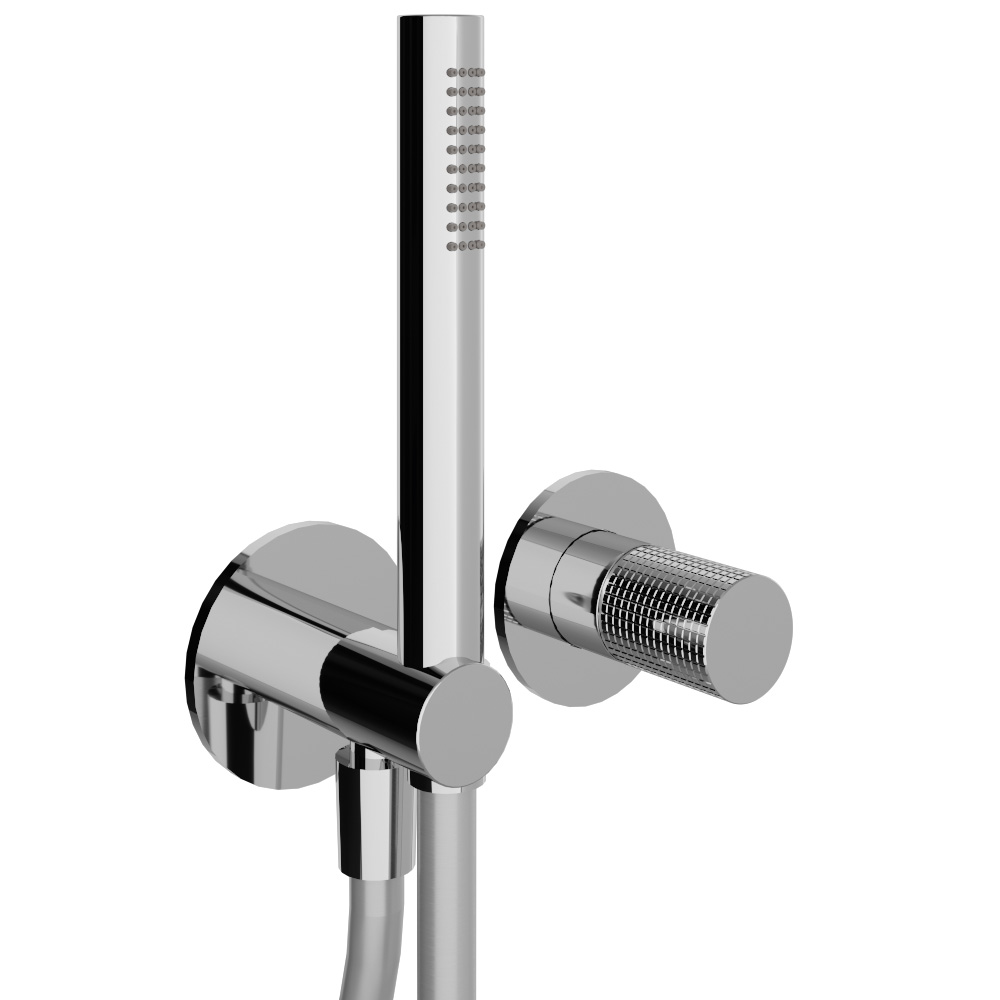 Concealed shower mixer with hand-shower