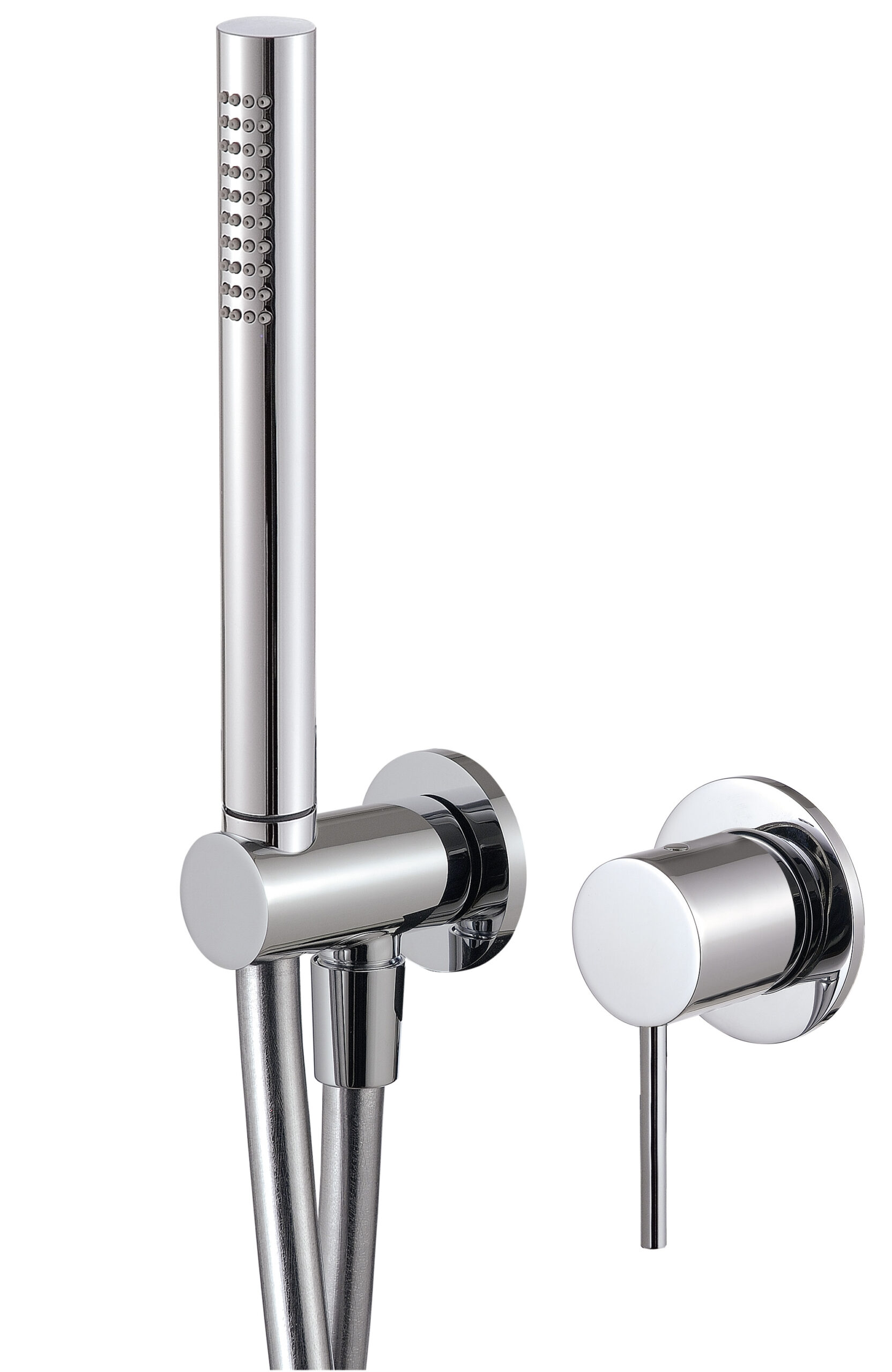 Concealed shower mixer with hand-shower