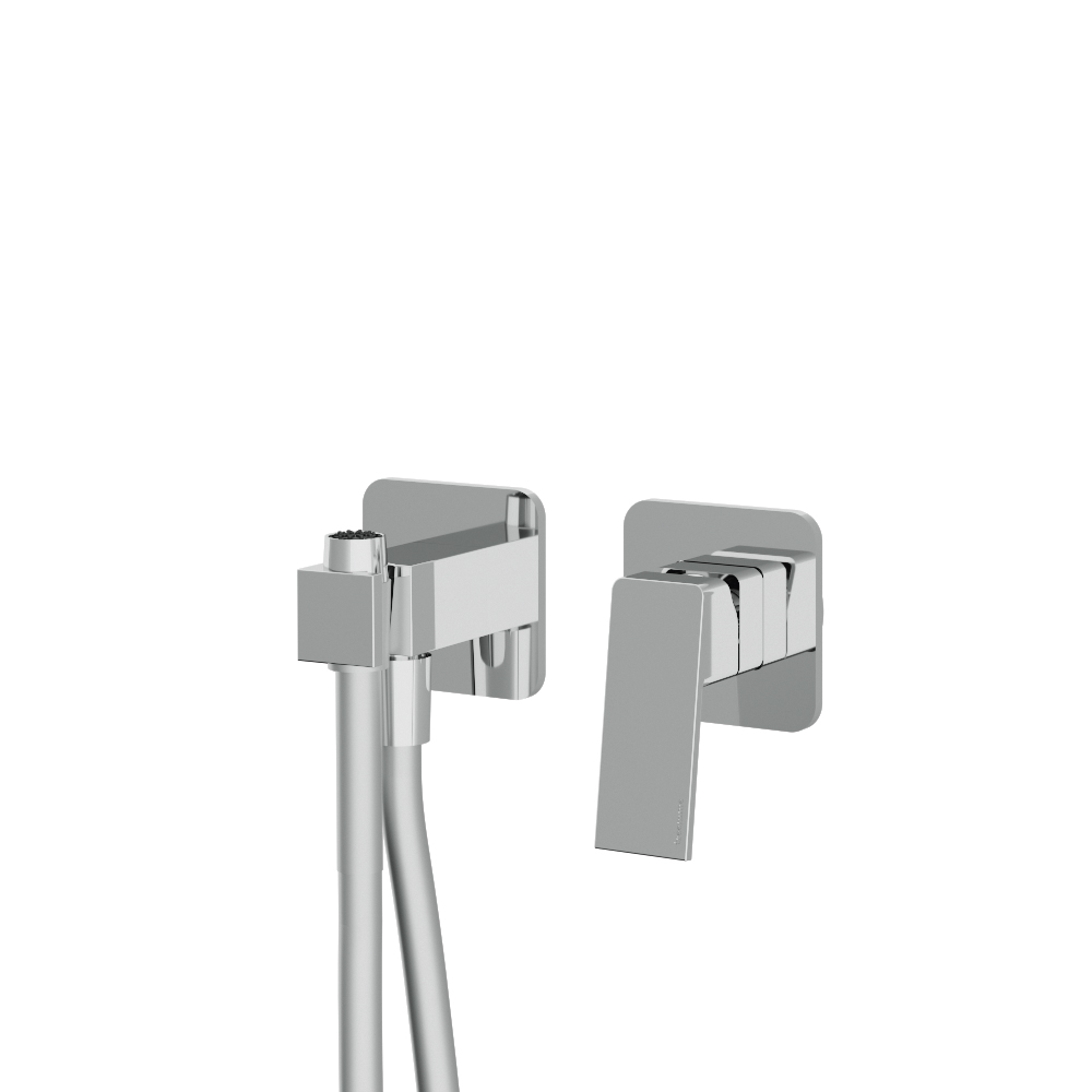 Concealed mixer with wc hand shower