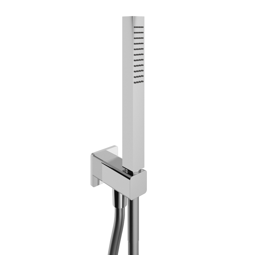 Hook, flexible and hand shower kit