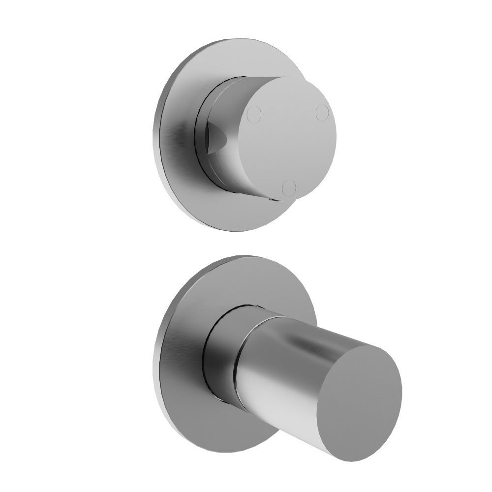 Concealed mixer with 3 ways diverter