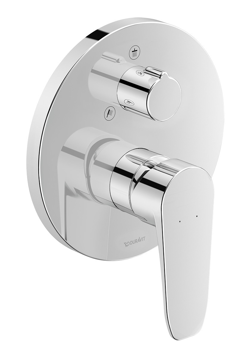 Single lever shower mixer with diverter concealed