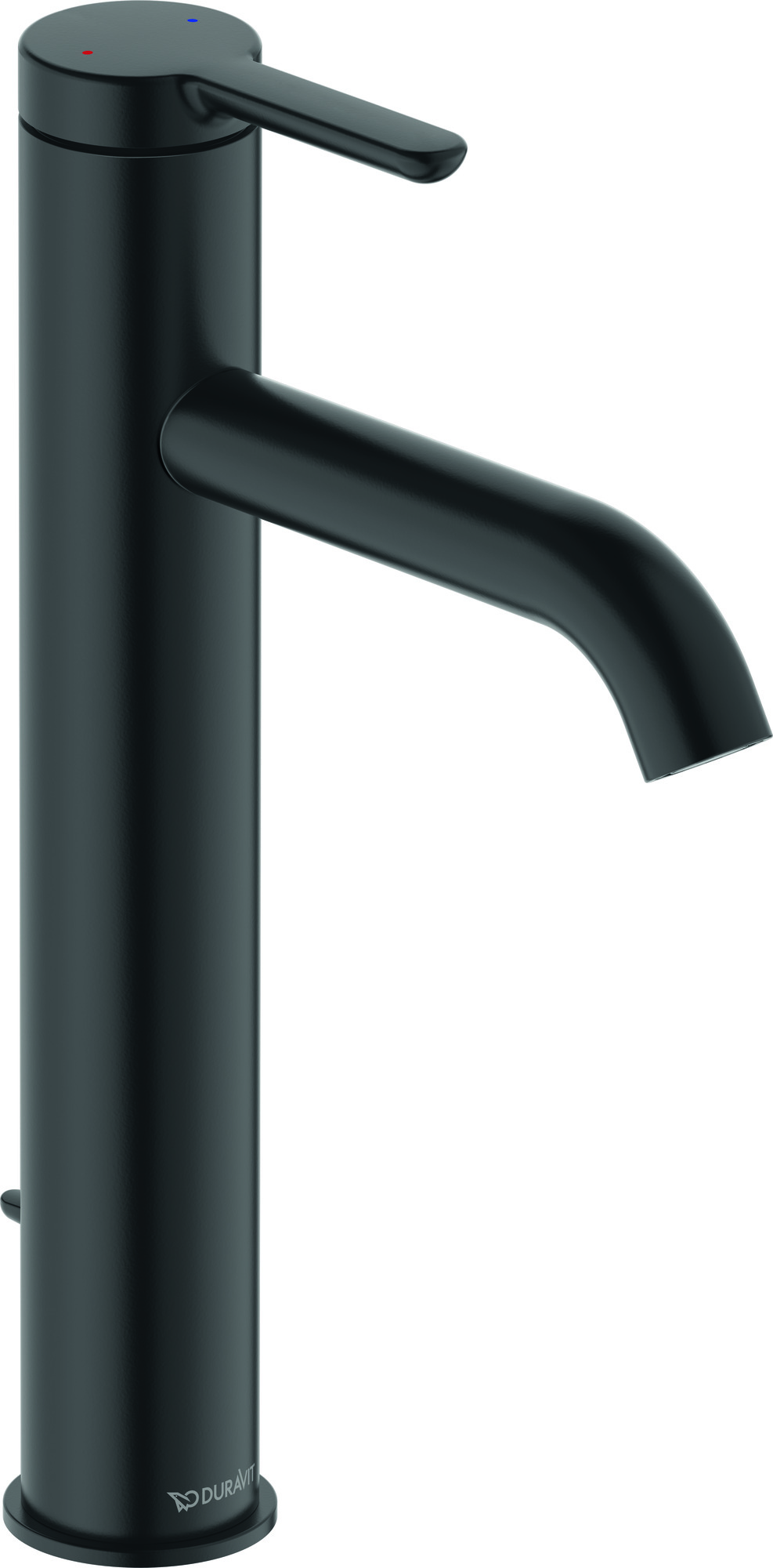 Single lever basin mixer L with pull-rod matt black