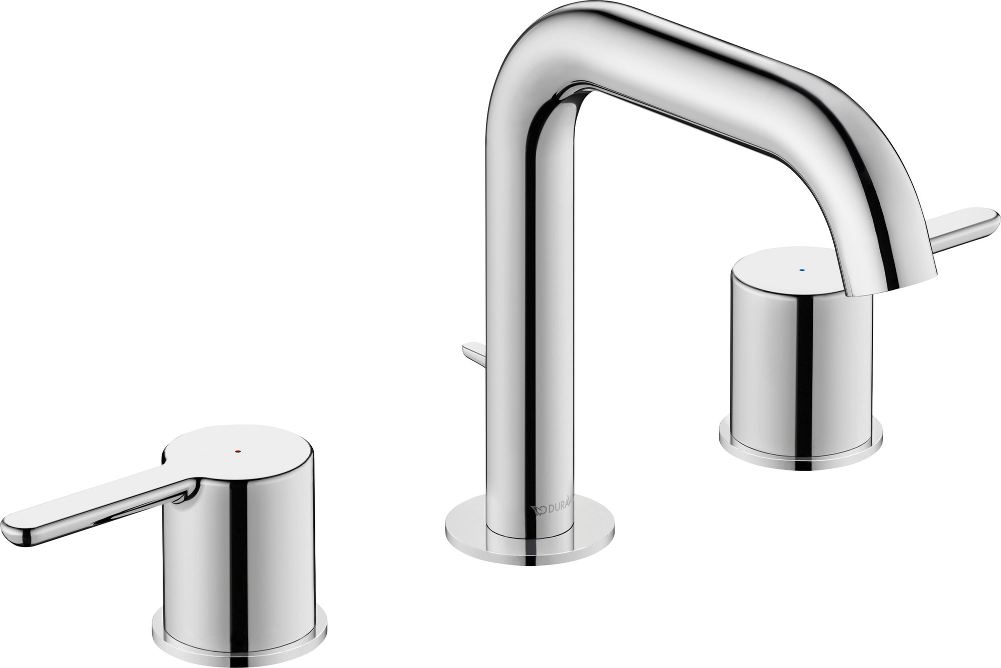 3-hole basin mixer with pull-rod